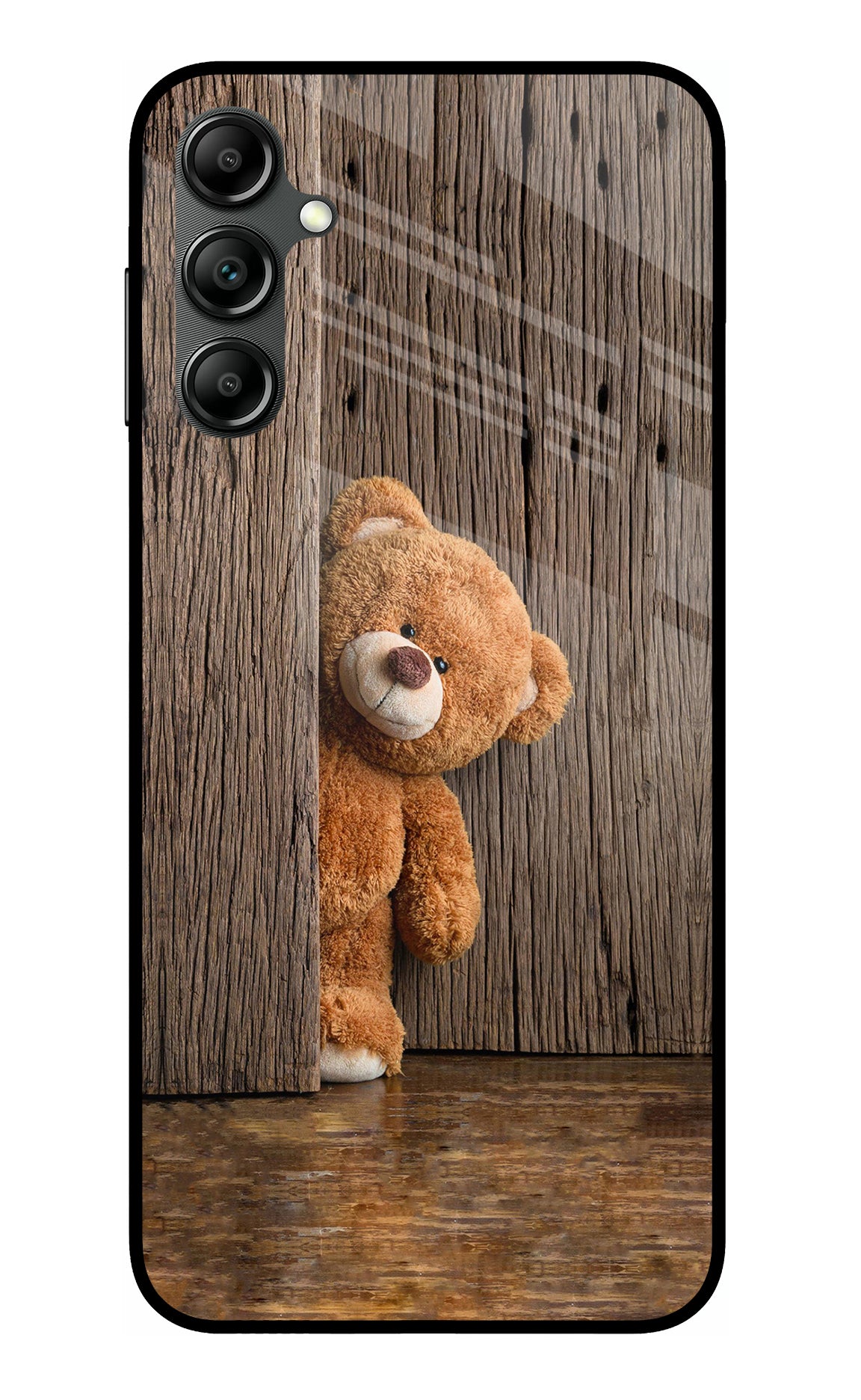 Teddy Wooden Samsung A14 5G Back Cover