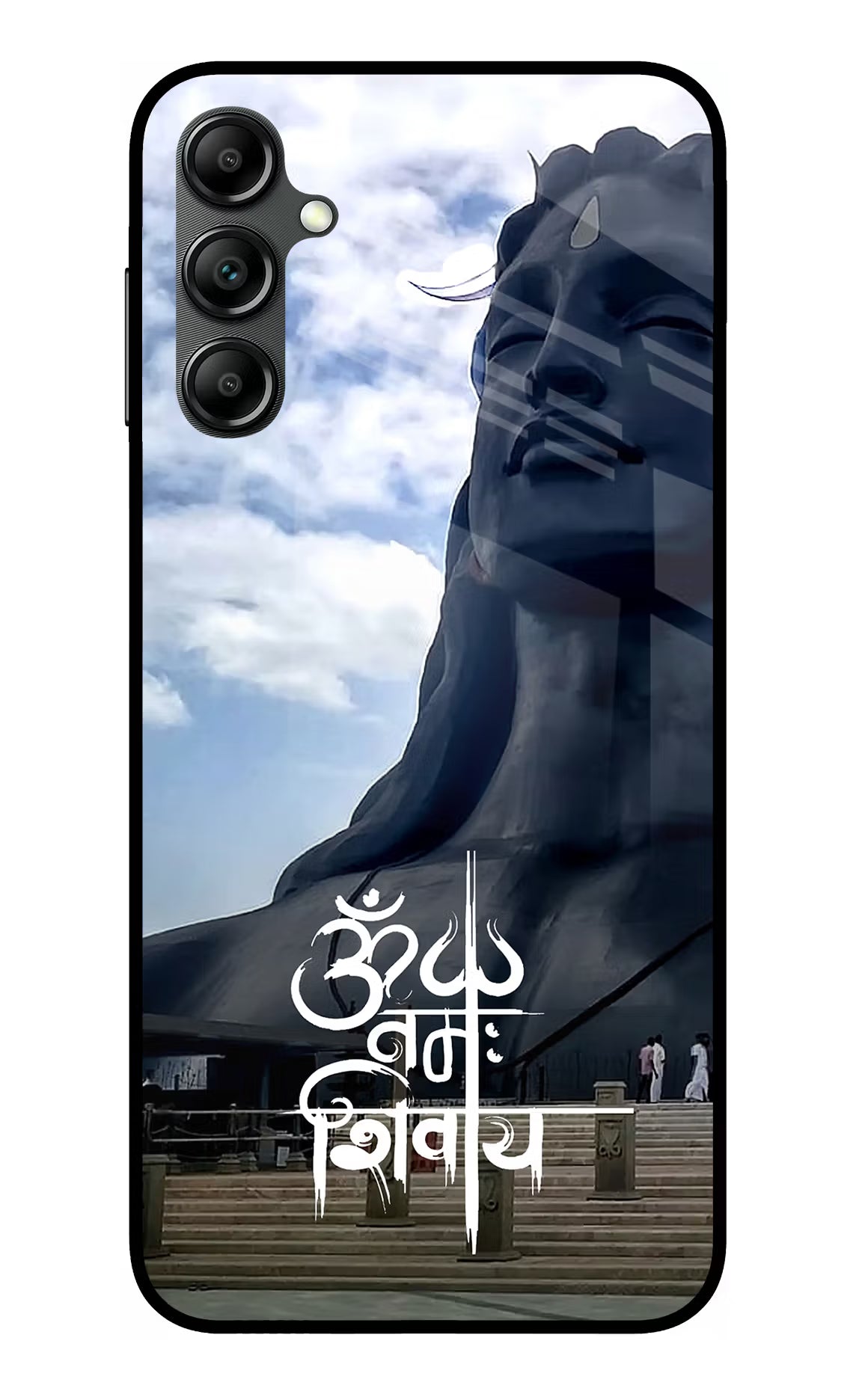Om Namah Shivay Samsung A14 5G Glass Case Back Cover by Casekaro