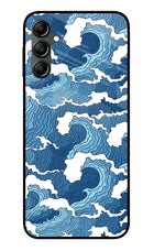 Blue Waves Samsung A14 5G Glass Case