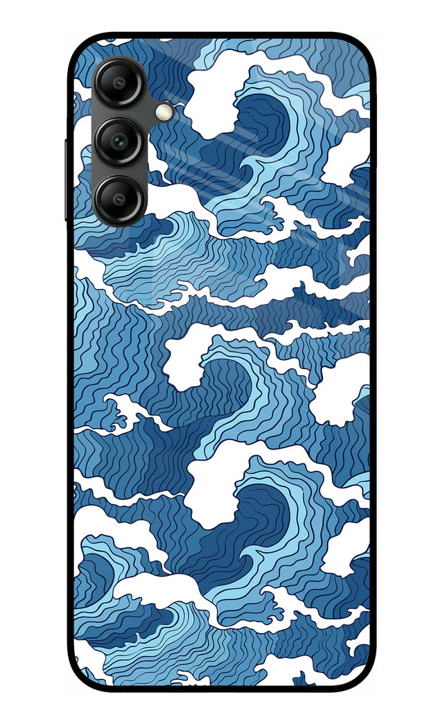 Blue Waves Samsung A14 5G Glass Case