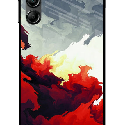 Fire Cloud Samsung A14 5G Glass Case
