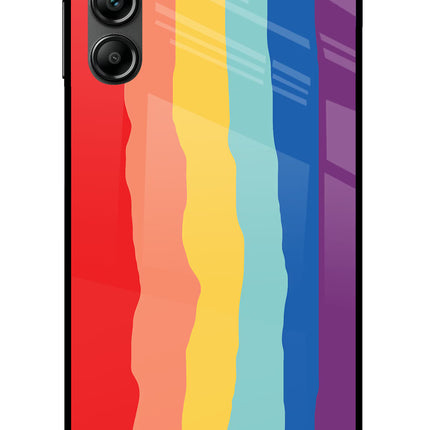 Rainbow Samsung A14 5G Glass Case Back Cover by Casekaro