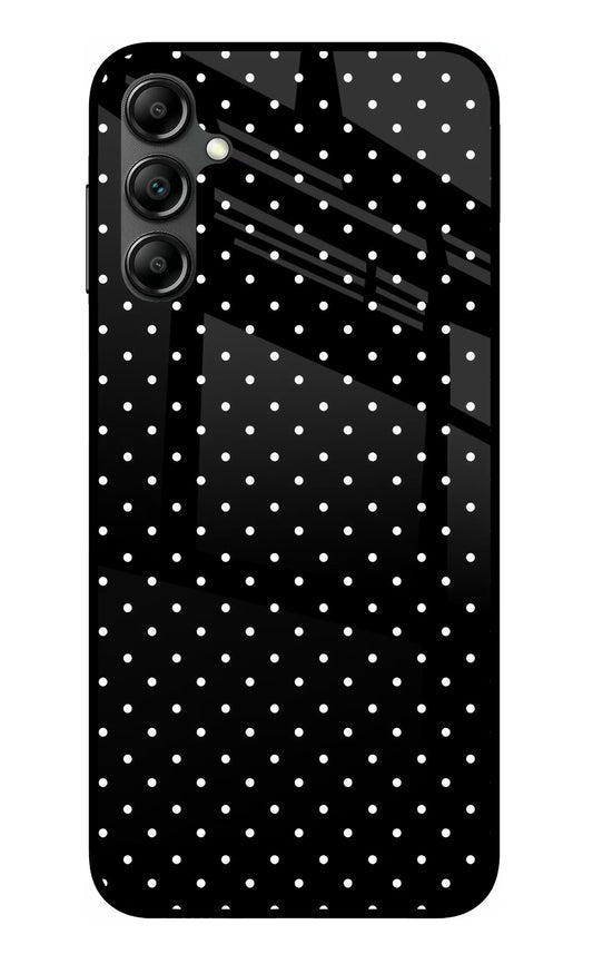 White Dots Samsung A14 5G Glass Case