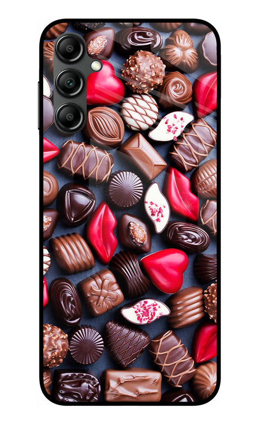Chocolates Samsung A14 5G Glass Case