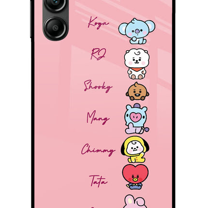 BTS names Samsung A14 5G Glass Case Back Cover by Casekaro