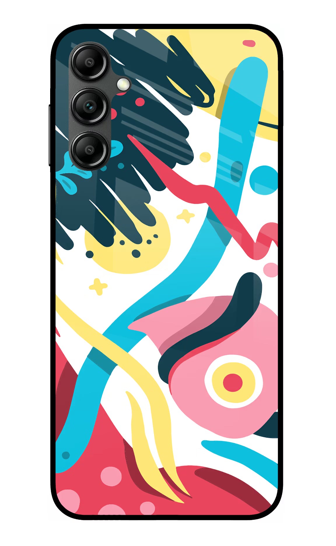 Trippy Samsung A14 5G Glass Case Back Cover by Casekaro
