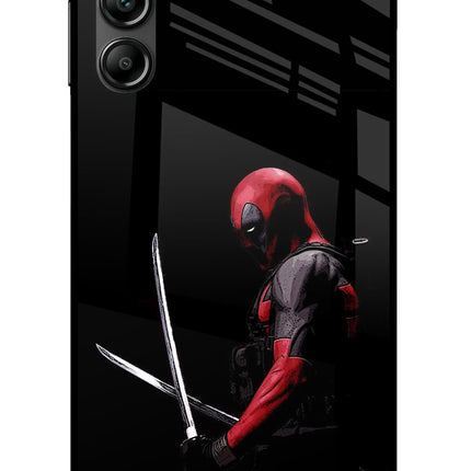 Deadpool Samsung A14 5G Glass Case Back Cover by Casekaro