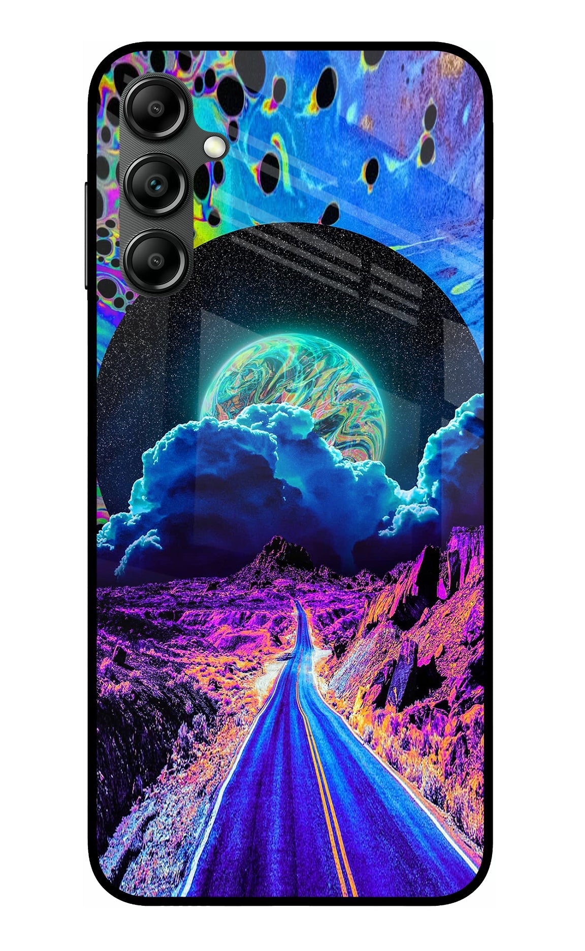 Psychedelic Painting Samsung A14 5G Glass Case