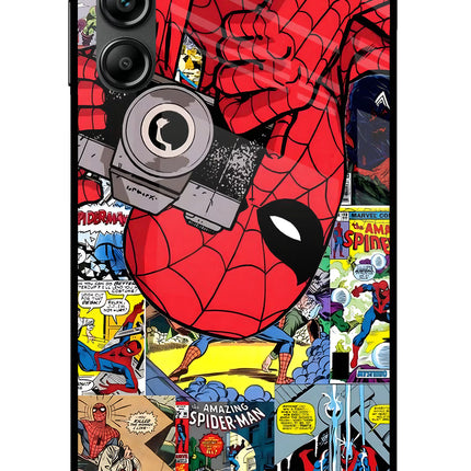 Spider Man Samsung A14 5G Glass Case Back Cover by Casekaro