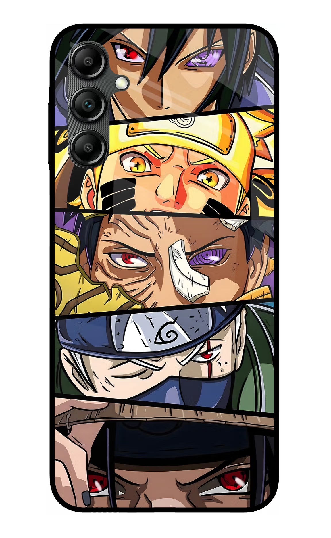 Naruto Character Samsung A14 5G Glass Case Back Cover by Casekaro