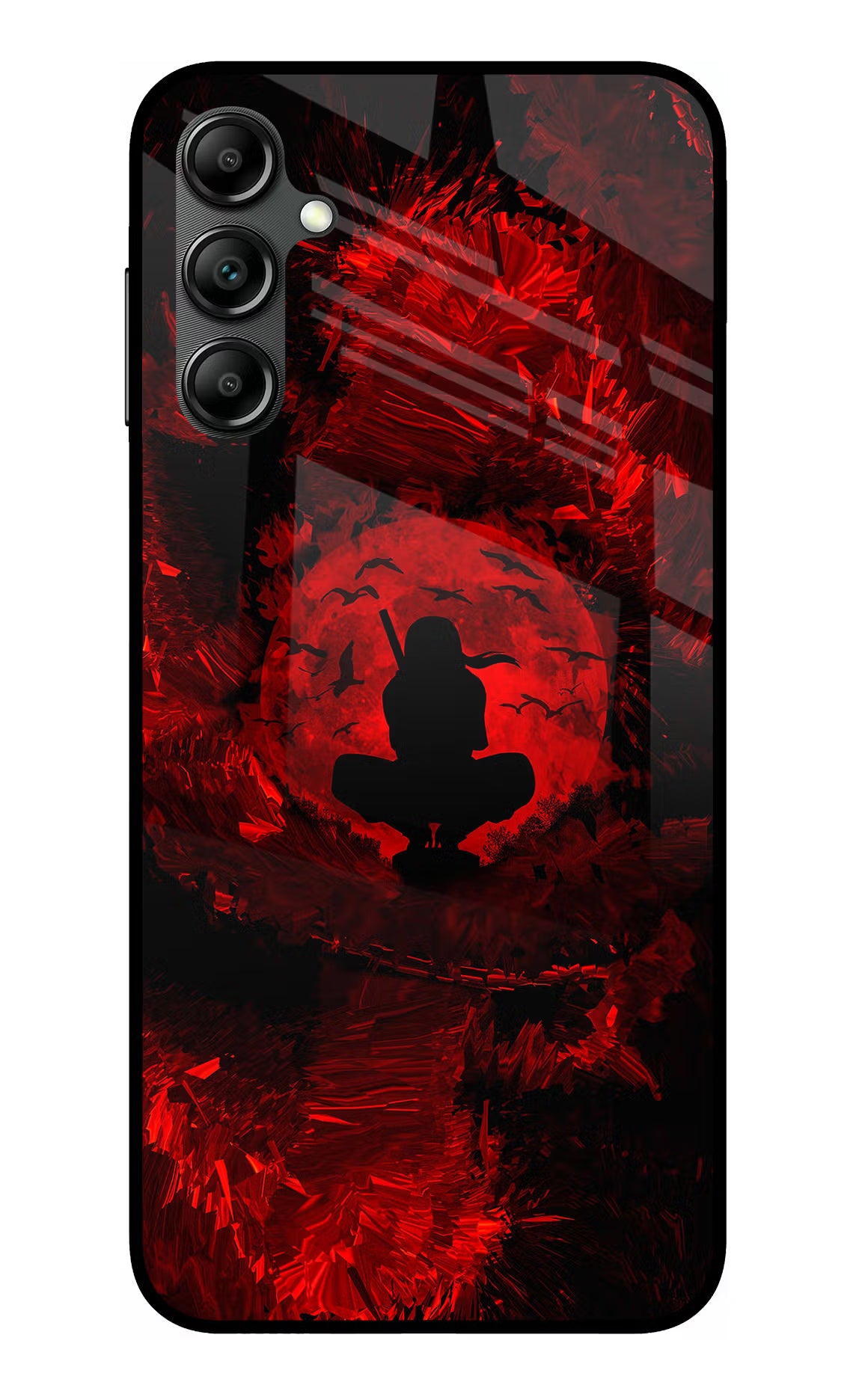 Itachi Uchiha Samsung A14 5G Glass Case Back Cover by Casekaro