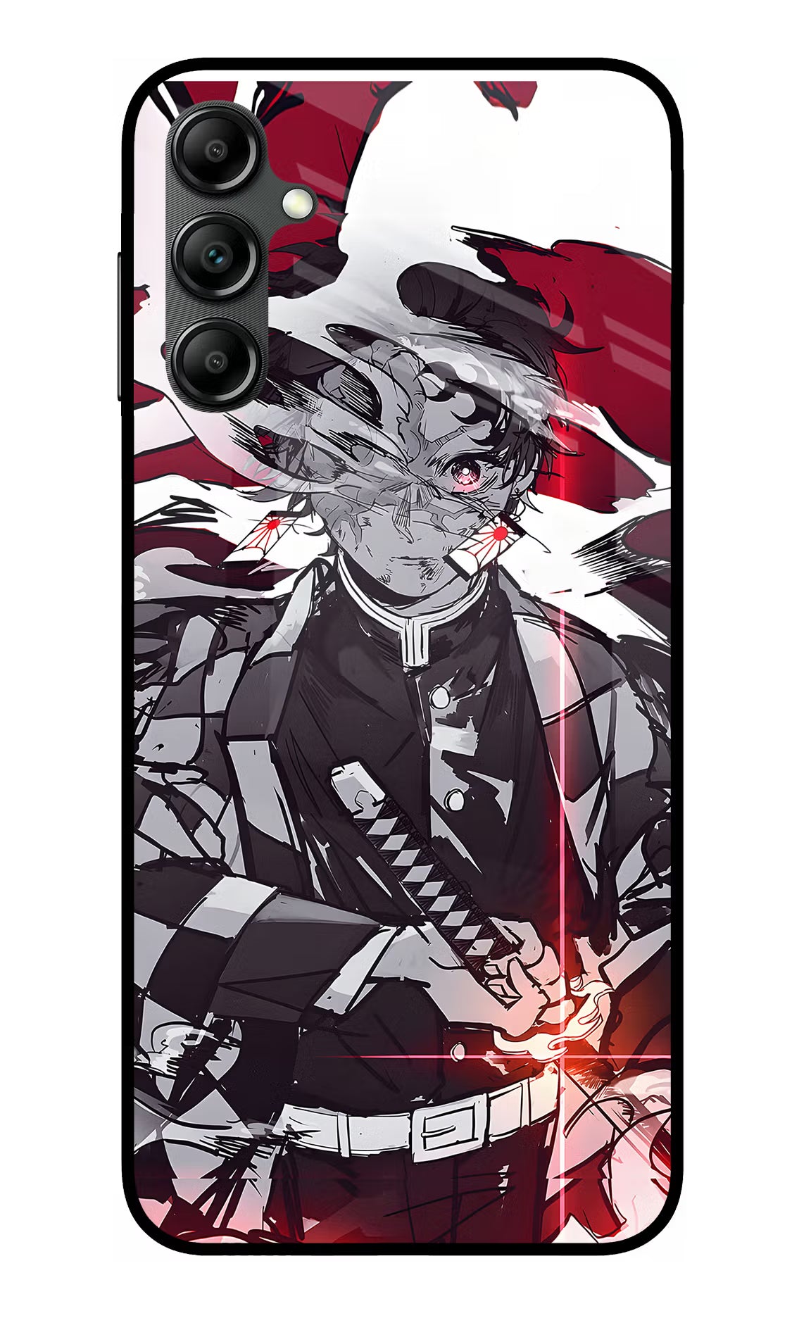 Demon Slayer Samsung A14 5G Glass Case Back Cover by Casekaro