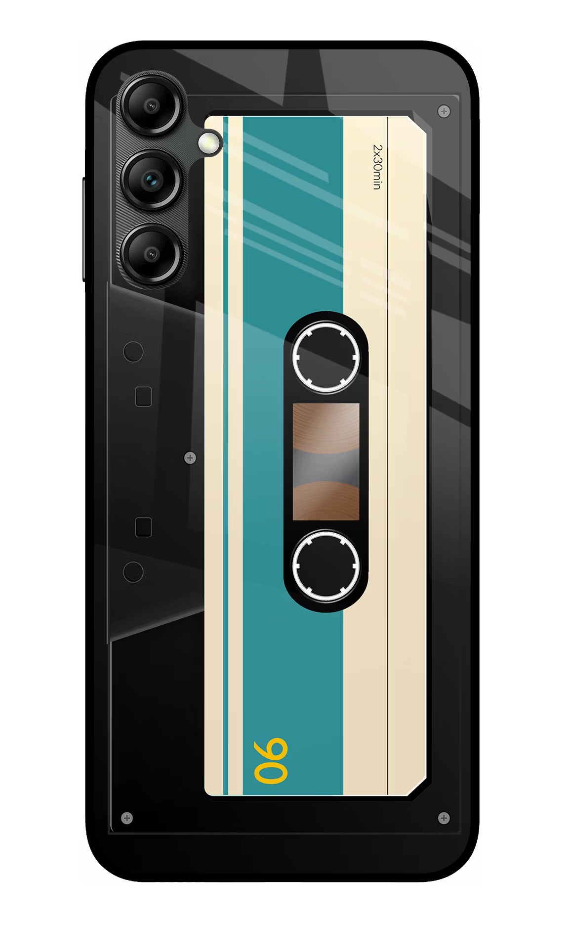 Cassette Samsung A14 5G Glass Case Back Cover by Casekaro