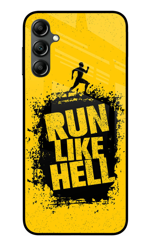 Run Like Hell Samsung A14 5G Glass Case