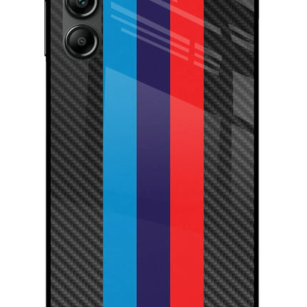 BMW Stripes Pattern Samsung A14 5G Glass Case