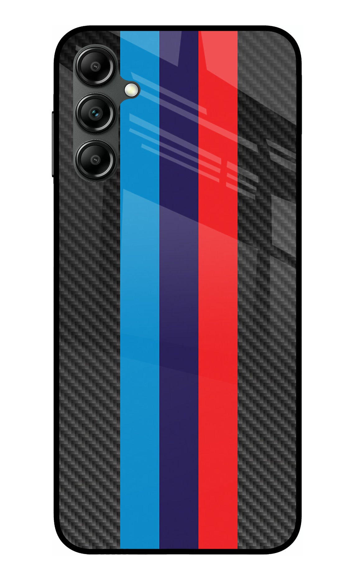 BMW Stripes Pattern Samsung A14 5G Glass Case