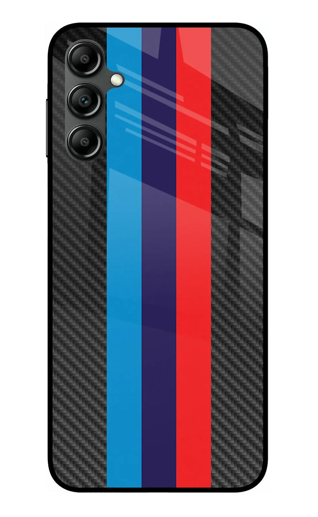 BMW Stripes Pattern Samsung A14 5G Glass Case