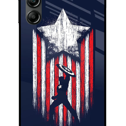 Captain America Marvel Art Samsung A14 5G Glass Case