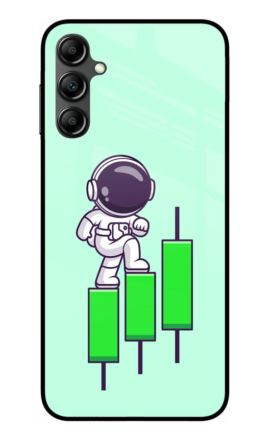 Astronaut Trader Samsung A14 5G Glass Case