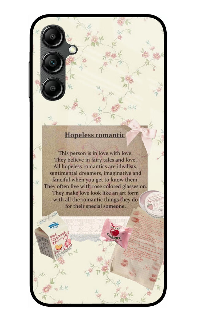 Hopeless Romantic Samsung A14 5G Glass Case