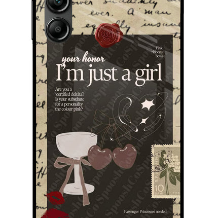 I am just a girl Samsung A14 5G Glass Case