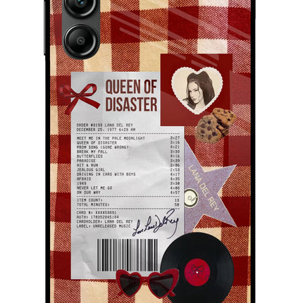 Queen of Disaster Samsung A14 5G Glass Case