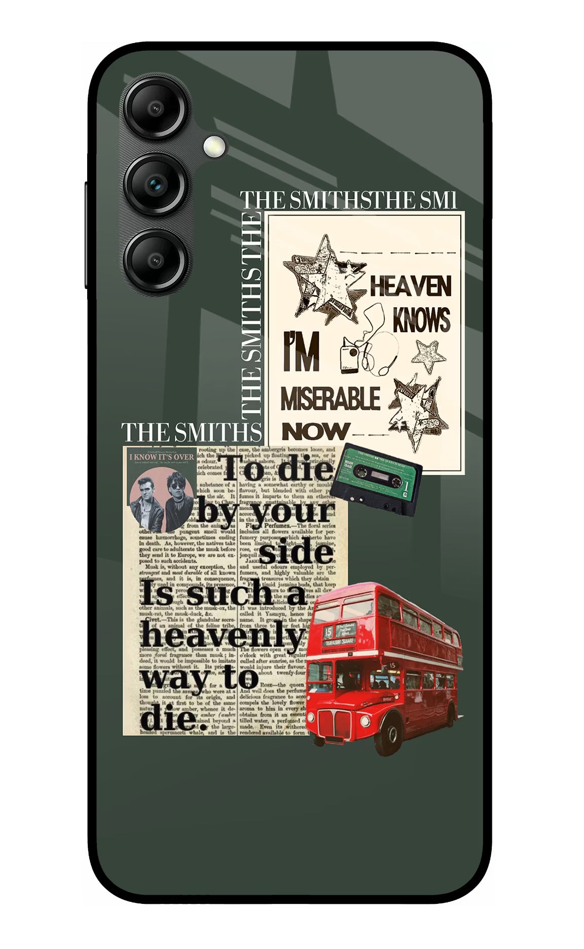The Smiths Samsung A14 5G Glass Case Back Cover by Casekaro
