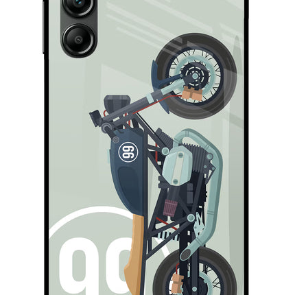 Classic Cafe Racer 99 Samsung A14 5G Glass Case Back Cover by Casekaro