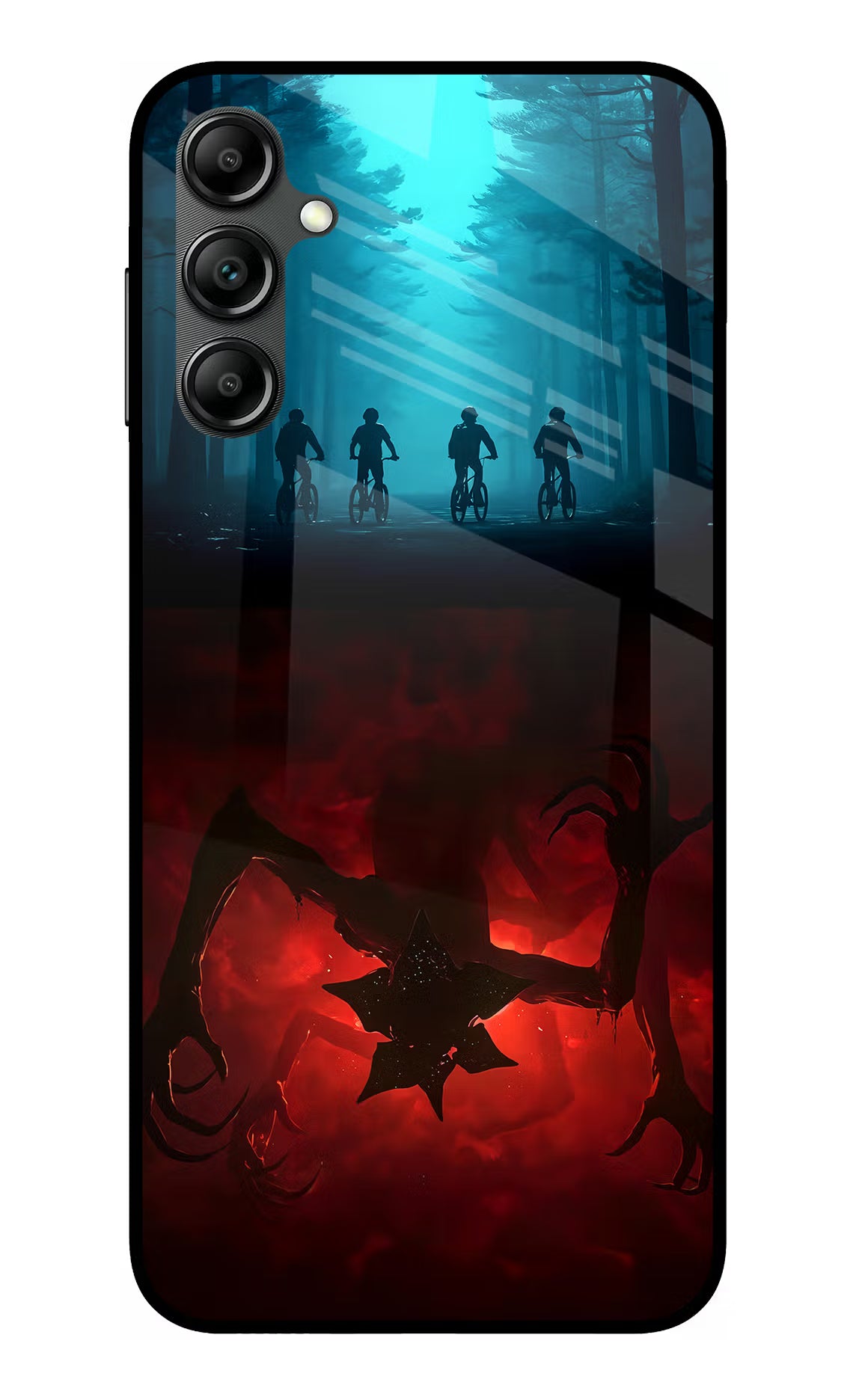 Ordinary Things Downside Up Samsung A14 5G Glass Case Back Cover by Casekaro