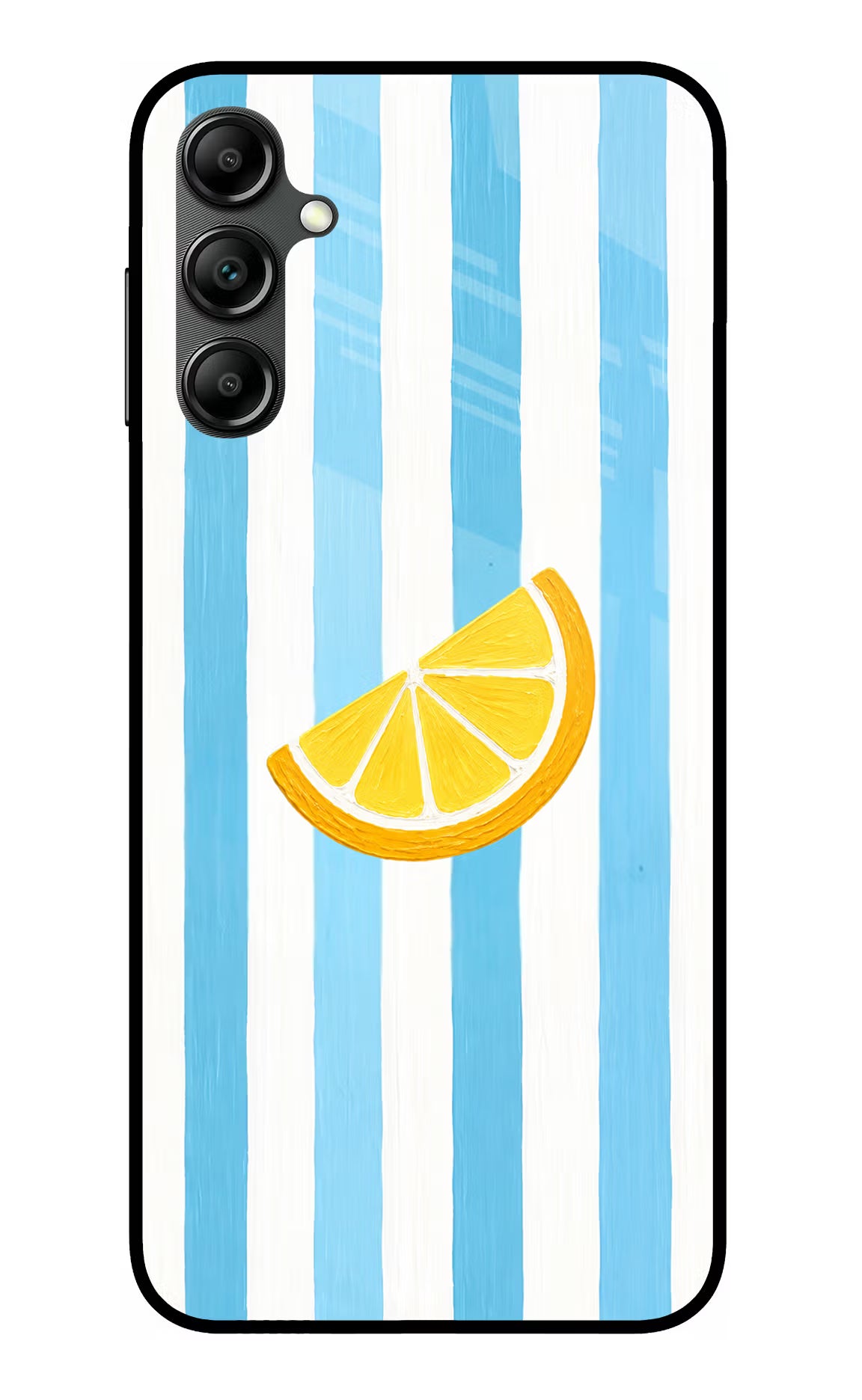 Summer Lemon Samsung A14 5G Glass Case Back Cover by Casekaro