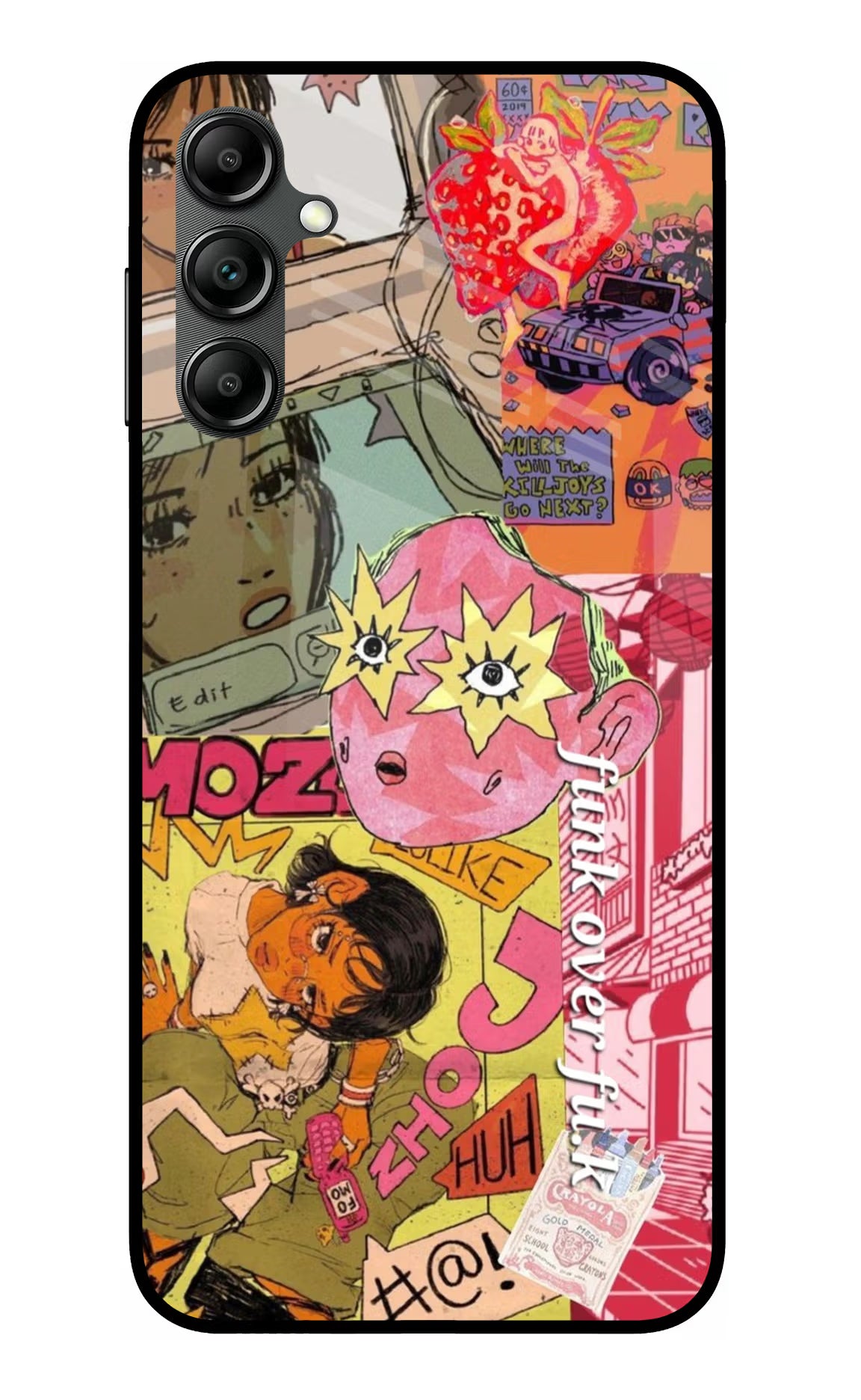 Funkover Samsung A14 5G Glass Case Back Cover by Casekaro