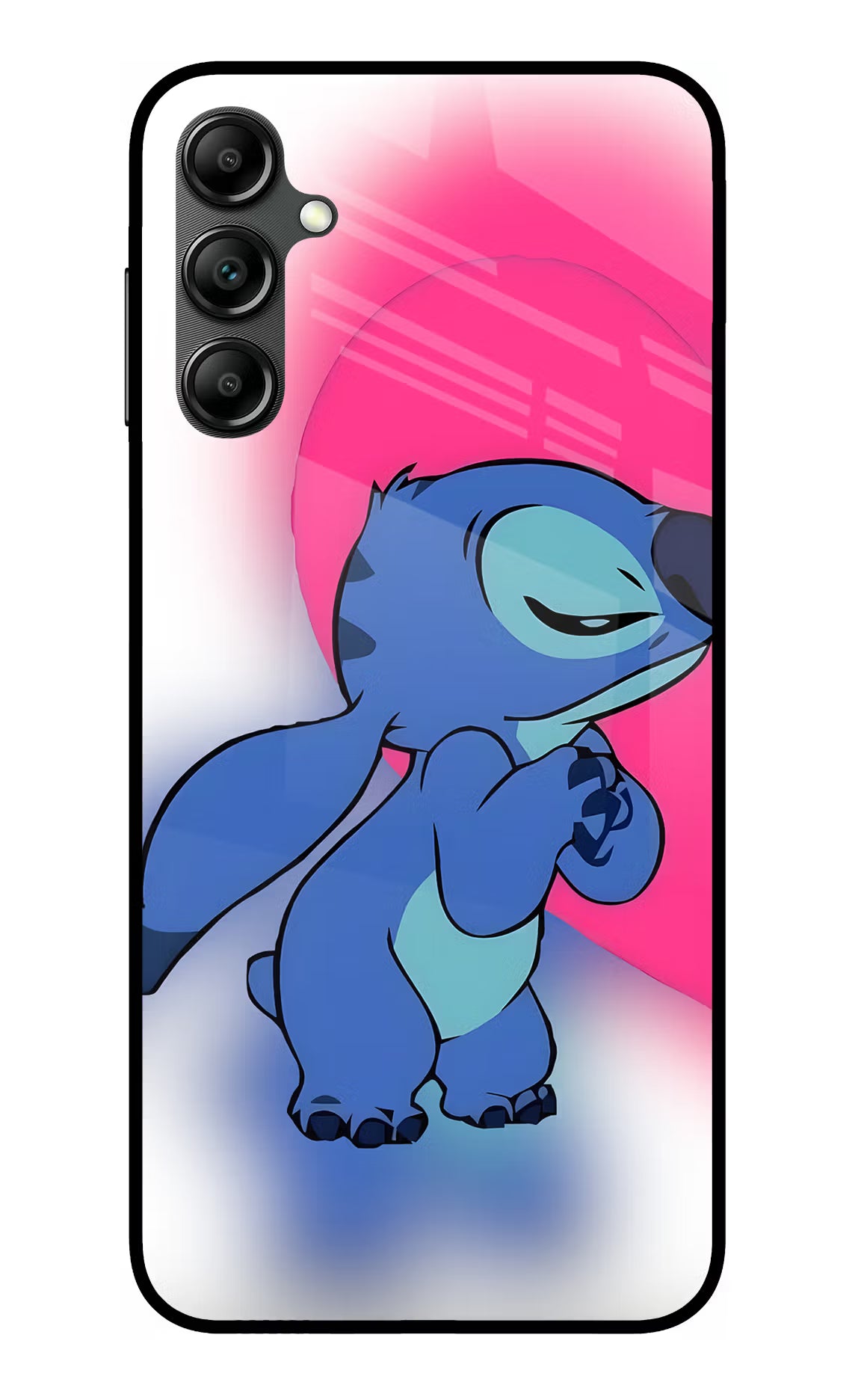 Stitch Hug Samsung A14 5G Glass Case