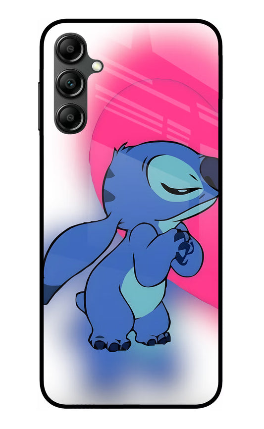 Stitch Hug Samsung A14 5G Glass Case