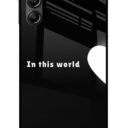 This World Samsung A14 5G Glass Case