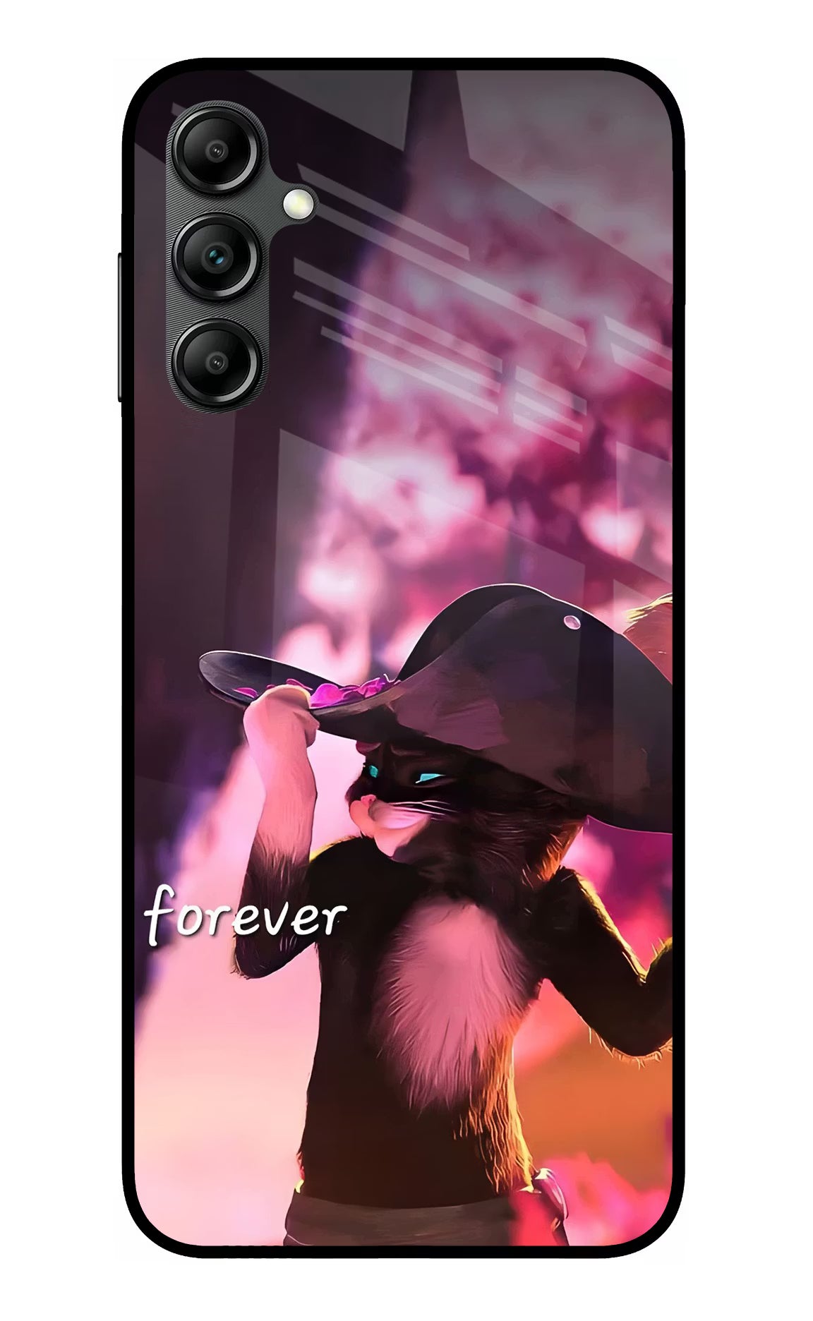 Forever Cat Samsung A14 5G Glass Case