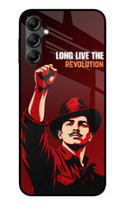 Bhagat Singh Revolution Samsung A14 5G Glass Case
