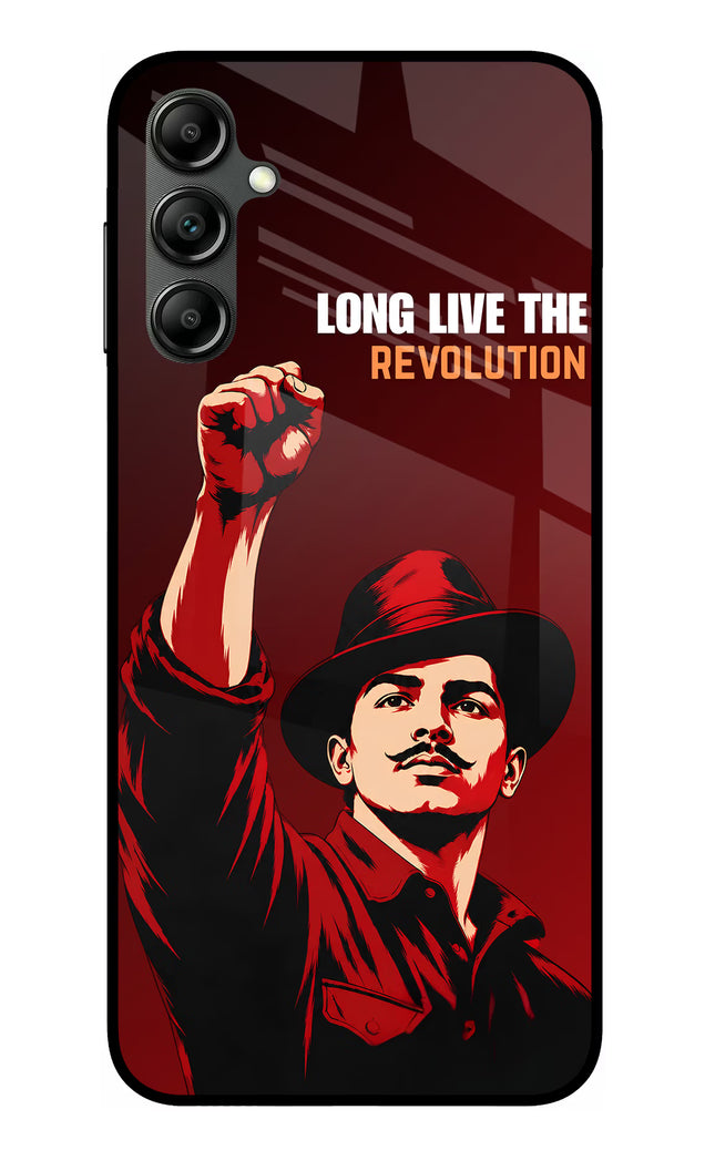 Bhagat Singh Revolution Samsung A14 5G Glass Case