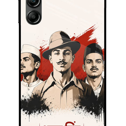 Bhagat Singh Trio Samsung A14 5G Glass Case