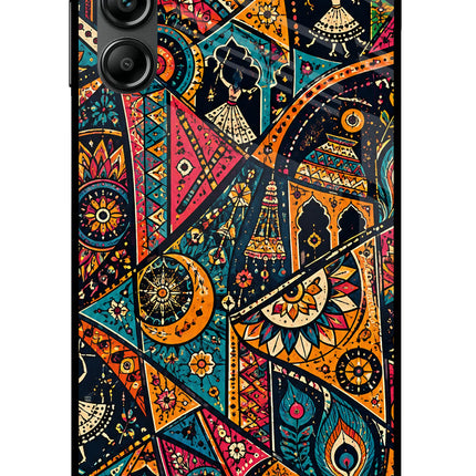Folk Print Samsung A14 5G Glass Case