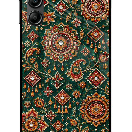 Green Pataka Samsung A14 5G Glass Case
