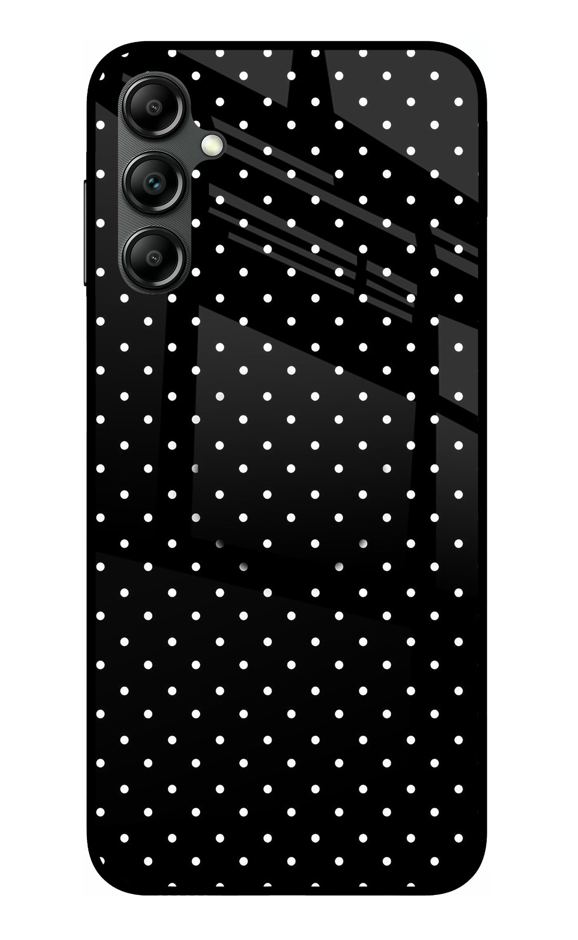 White Dots Samsung A14 5G Glass Case