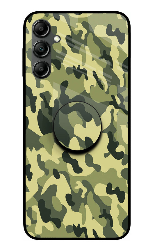 Camouflage Samsung A14 5G Glass Case