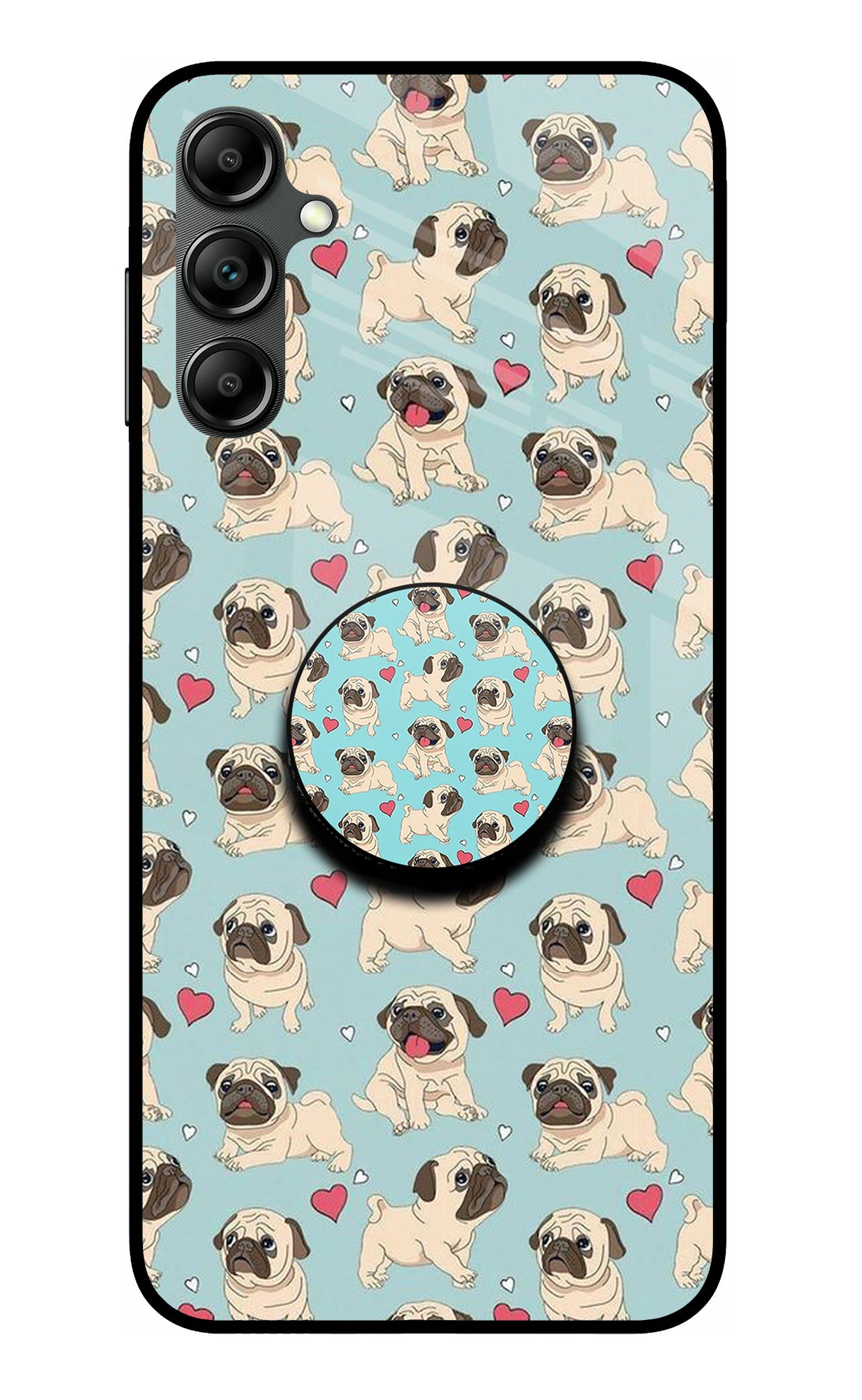 Pug Dog Samsung A14 5G Glass Case