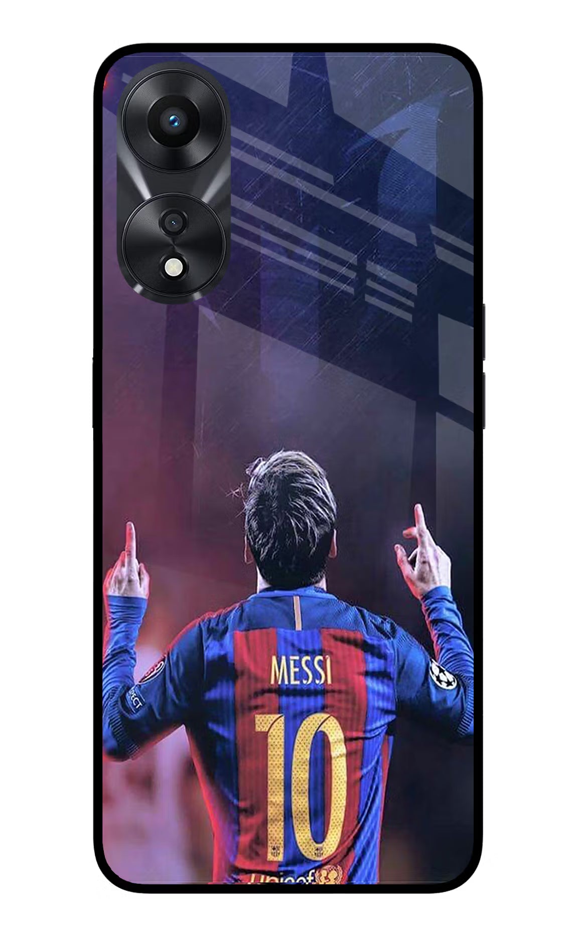 Messi Oppo A78 5G Glass Case Back Cover by Casekaro