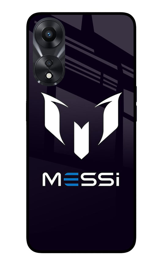 Messi Logo Oppo A78 5G Glass Case