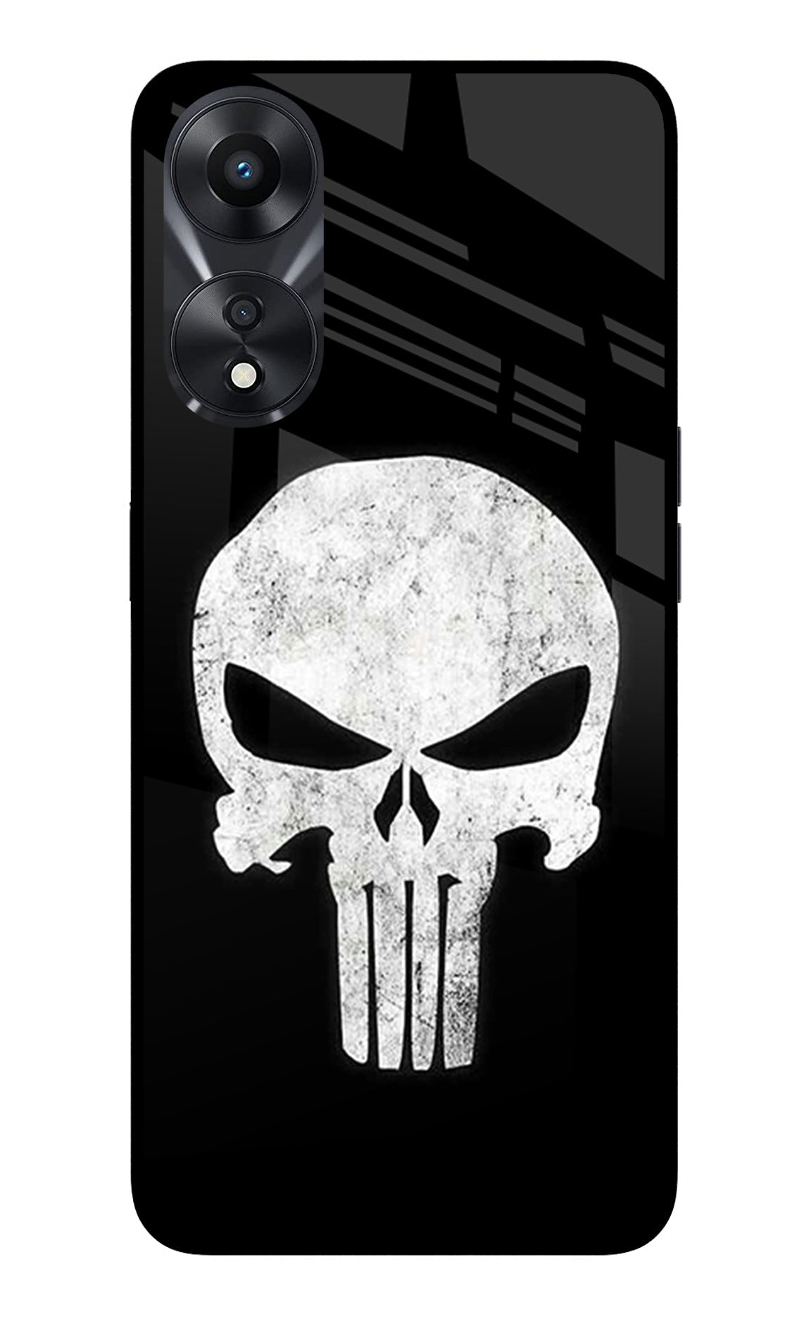 Punisher Skull Oppo A78 5G Glass Case