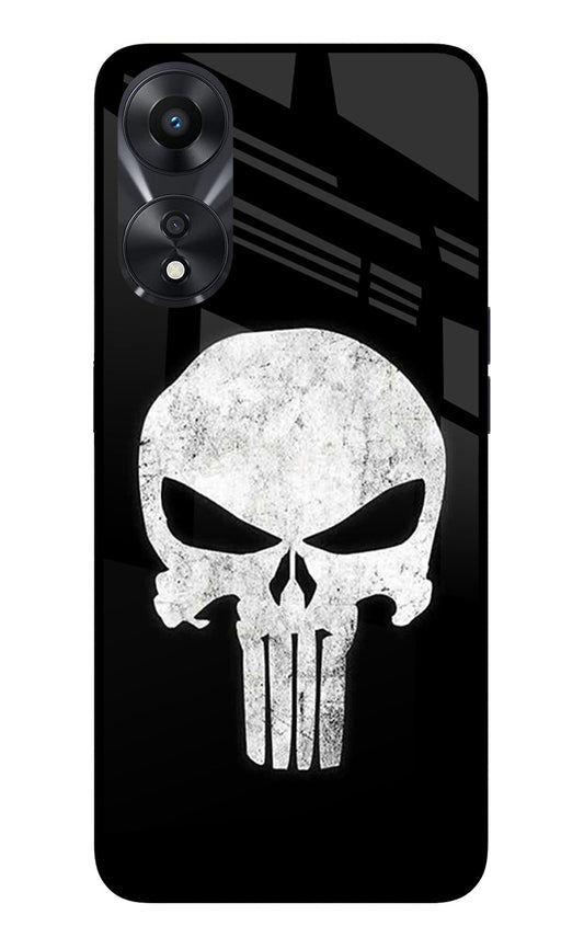 Punisher Skull Oppo A78 5G Glass Case