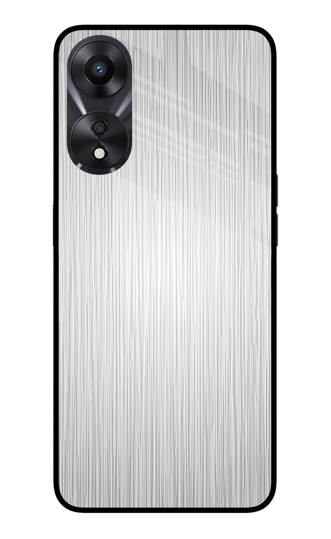 Wooden Grey Texture Oppo A78 5G Glass Case