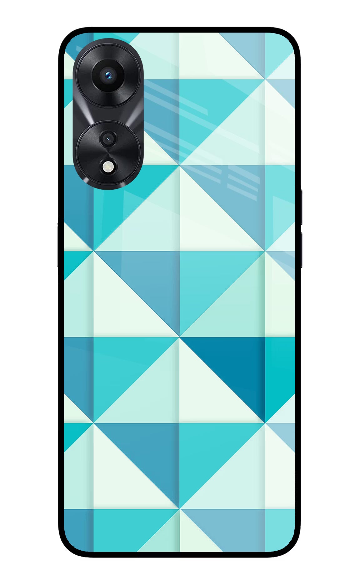 Abstract Oppo A78 5G Glass Case Back Cover by Casekaro