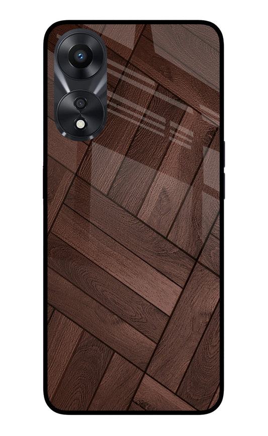 Wooden Texture Design Oppo A78 5G Glass Case